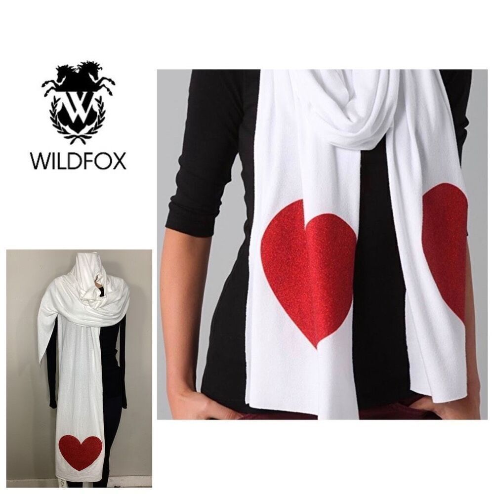 New. Wildfox heart Scarf. Retails $109